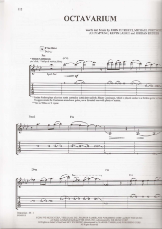 Dream Theater  score for Guitar