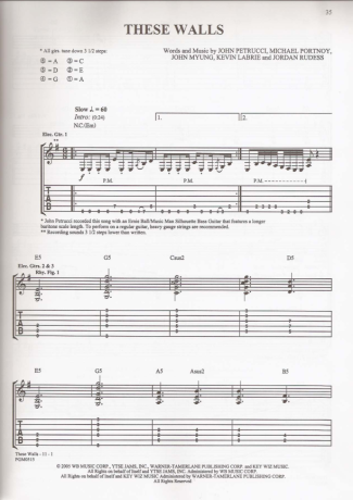 Dream Theater  score for Guitar