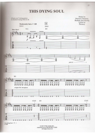 Dream Theater This Dying Soul score for Guitar