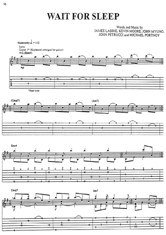 Dream Theater  score for Guitar