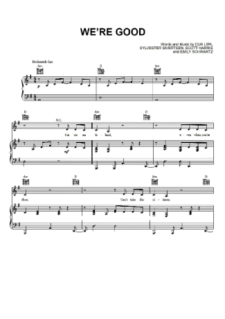 Dua Lipa  score for Piano