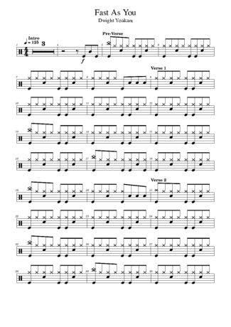 Score for Drums