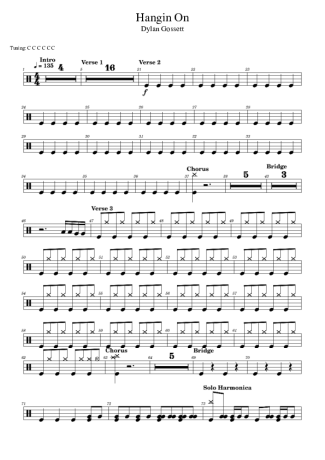 Score for Drums