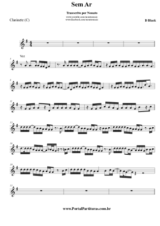 D´Black  score for Clarinet (C)