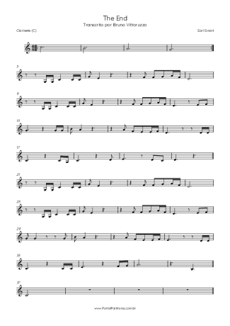 Score for Clarinet (C)