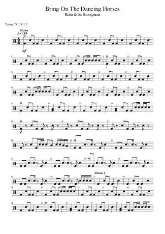 Score for Drums