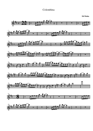Ed Motta Colombina score for Alto Saxophone