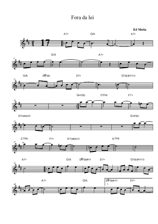 Ed Motta  score for Clarinet (Bb)