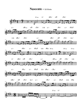 Ed Motta  score for Clarinet (Bb)