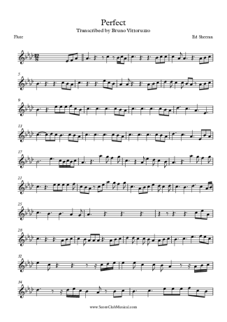 Ed Sheeran  score for Flute