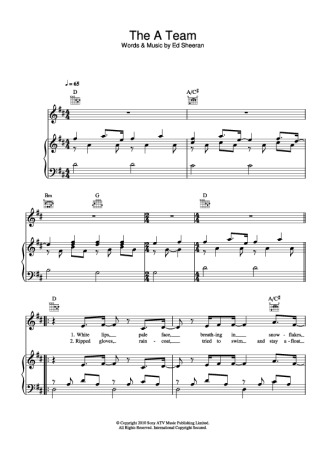 Ed Sheeran  score for Piano