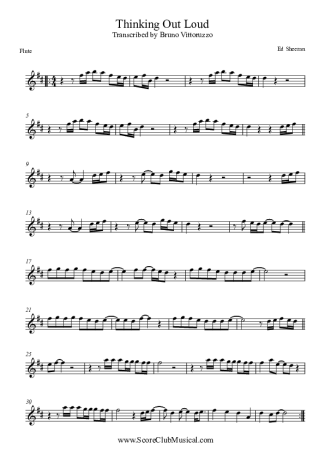 Ed Sheeran  score for Flute