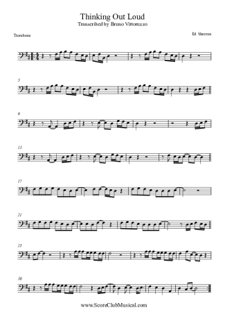 Ed Sheeran  score for Trombone