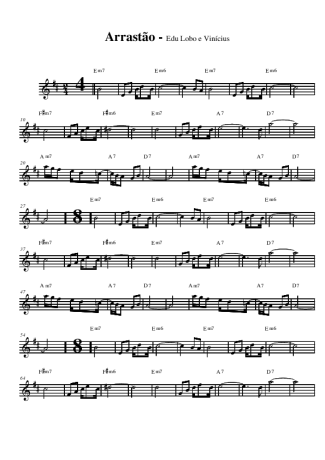 Edu Lobo Arrastão score for Alto Saxophone