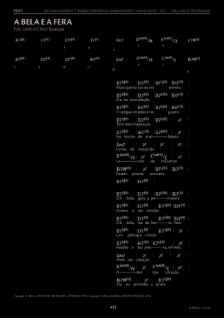 Edu Lobo e Chico Buarque  score for Piano