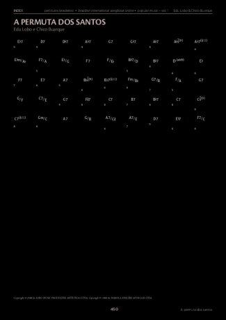 Edu Lobo e Chico Buarque  score for Piano