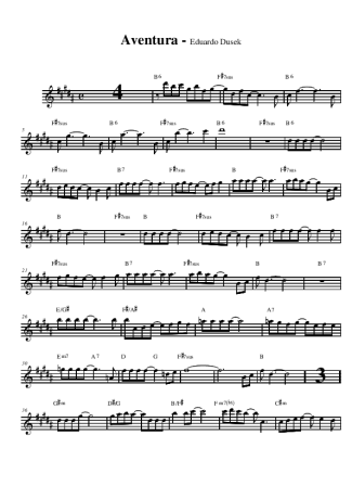 Eduardo Dusek Aventura score for Alto Saxophone