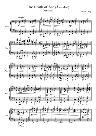 Edvard Grieg  score for Piano