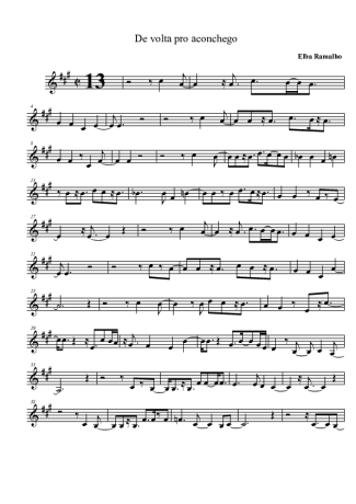 Elba Ramalho  score for Clarinet (Bb)