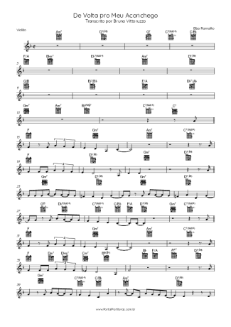 Elba Ramalho De Volta Pro Meu Aconchego score for Acoustic Guitar