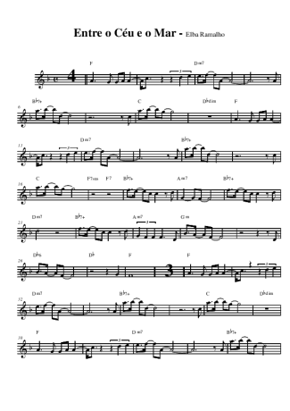 Elba Ramalho Entre o Céu e o Mar (Novela Porto dos Milagres) score for Alto Saxophone