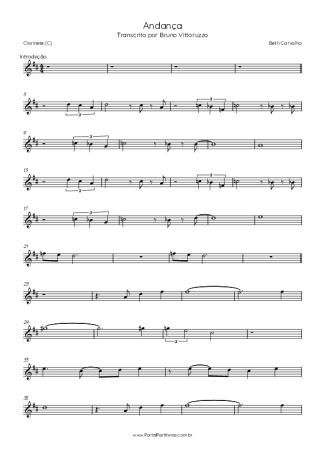 Elis Regina  score for Clarinet (C)