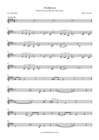 Fagner - Canteiros - Sheet Music For Trumpet