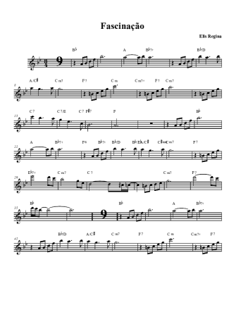 Elis Regina Fascinação score for Clarinet (Bb)