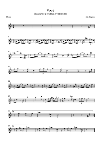 Elis Regina Você score for Flute