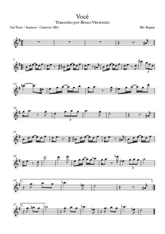 Elis Regina  score for Tenor Saxophone Soprano (Bb)