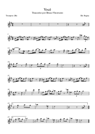 Elis Regina Você score for Trumpet