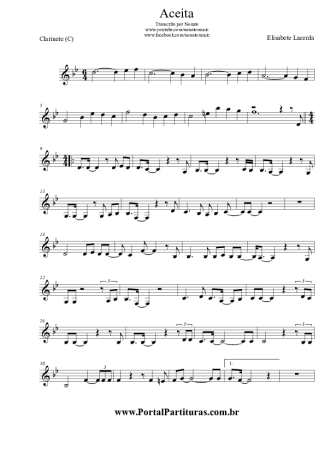 Elizabete Lacerda  score for Clarinet (C)