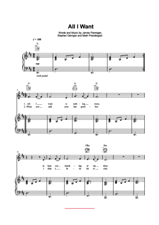 Ellie Goulding  All I Want score for Piano