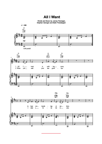 Ellie Goulding All I Want score for Piano