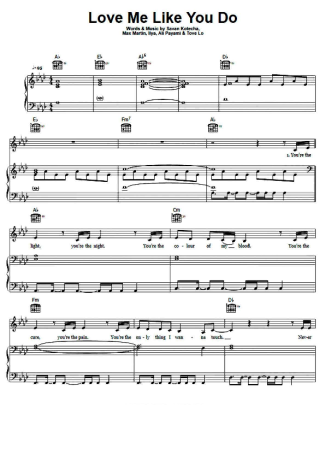 Ellie Goulding   score for Piano