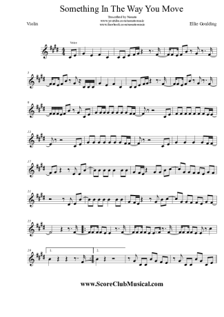 Ellie Goulding   score for Violin
