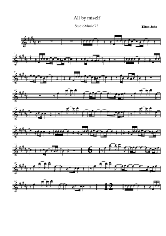 Elton John  score for Tenor Saxophone Soprano (Bb)