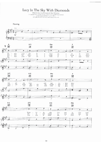 Elton John Lucy In The Sky With Diamonds score for Piano