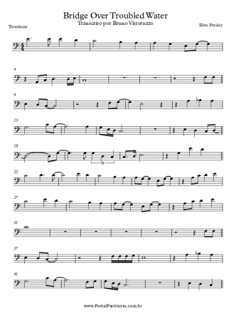 Elvis Presley  score for Trombone