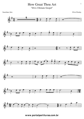 Elvis Presley  score for Alto Saxophone