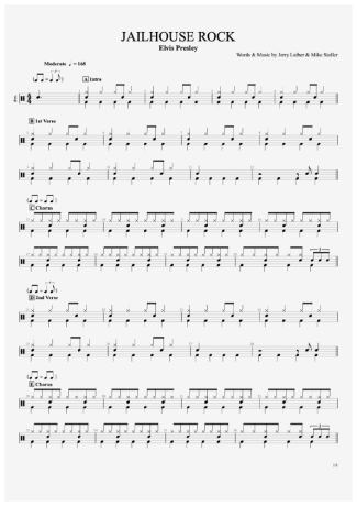 Elvis Presley  score for Drums