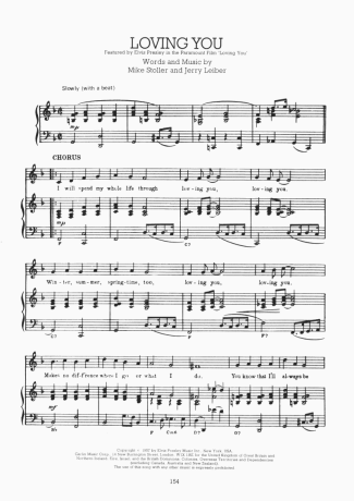 Elvis Presley  score for Piano