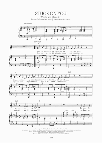 Elvis Presley Stuck On You score for Piano