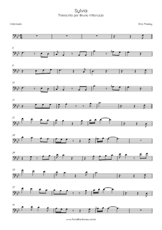 Elvis Presley  score for Cello