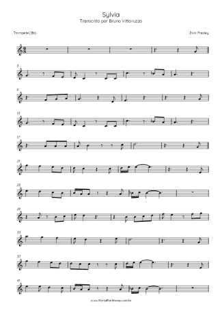 Elvis Presley  score for Trumpet