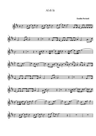 Emílio Pericoli Al di La score for Tenor Saxophone Soprano Clarinet (Bb)