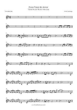 Emílio Santiago  score for Trumpet