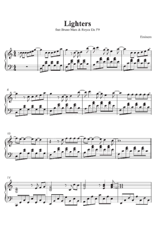 Eminem  score for Piano