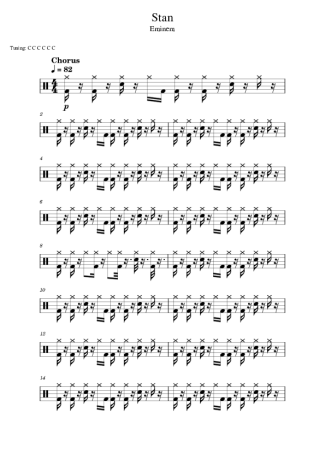 Eminem  score for Drums