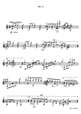 Enrique Granados Valses Poéticos Nº4 score for Acoustic Guitar
